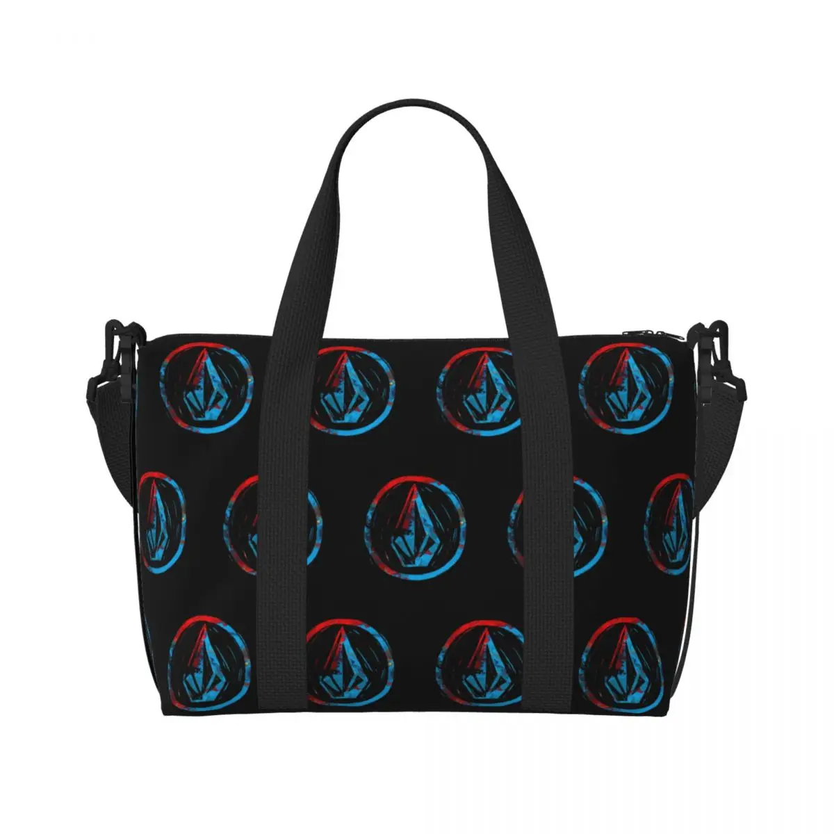 Custom Volcoms Logo Tote Bag for Women Large Capacity Gym Beach Travel Bags