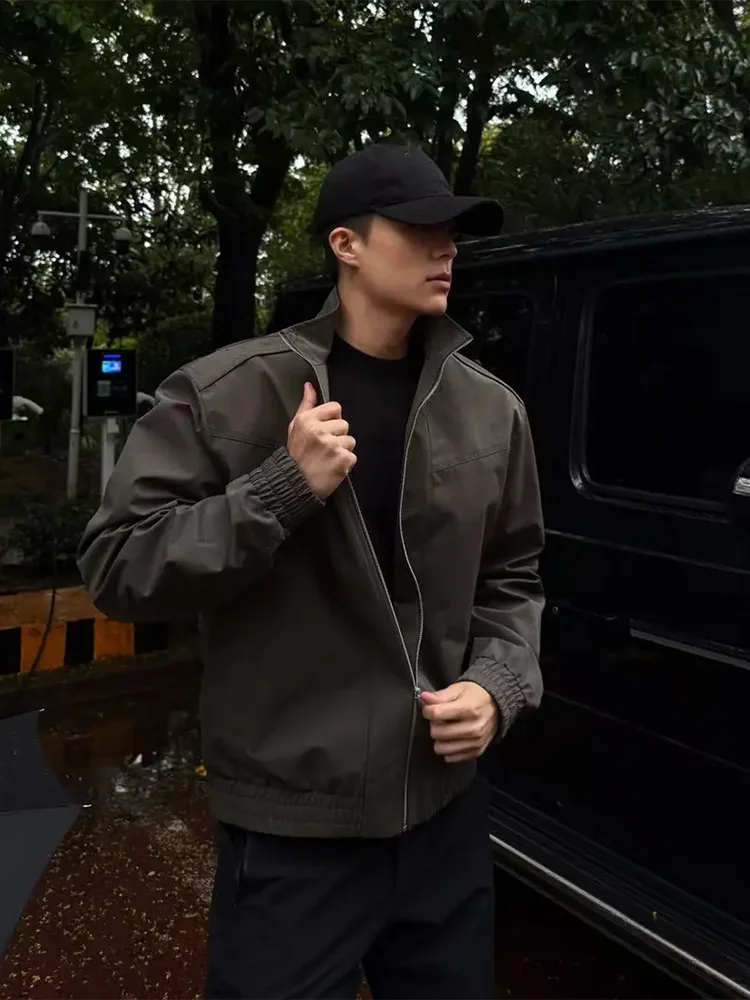 

Мужская футболка American Hard Man Sle с воротником-стойкой Jaet MA, летный костюм, верхняя одежда, полиэфирное волокно, осень-зима