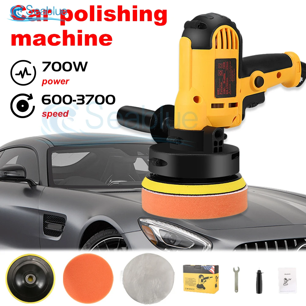 110V 220V 700W Car Polisher Machine Electric Polishing Wax Tool Adjustable Speed Auto Polish Waxing Machine US/EU/UK Plug