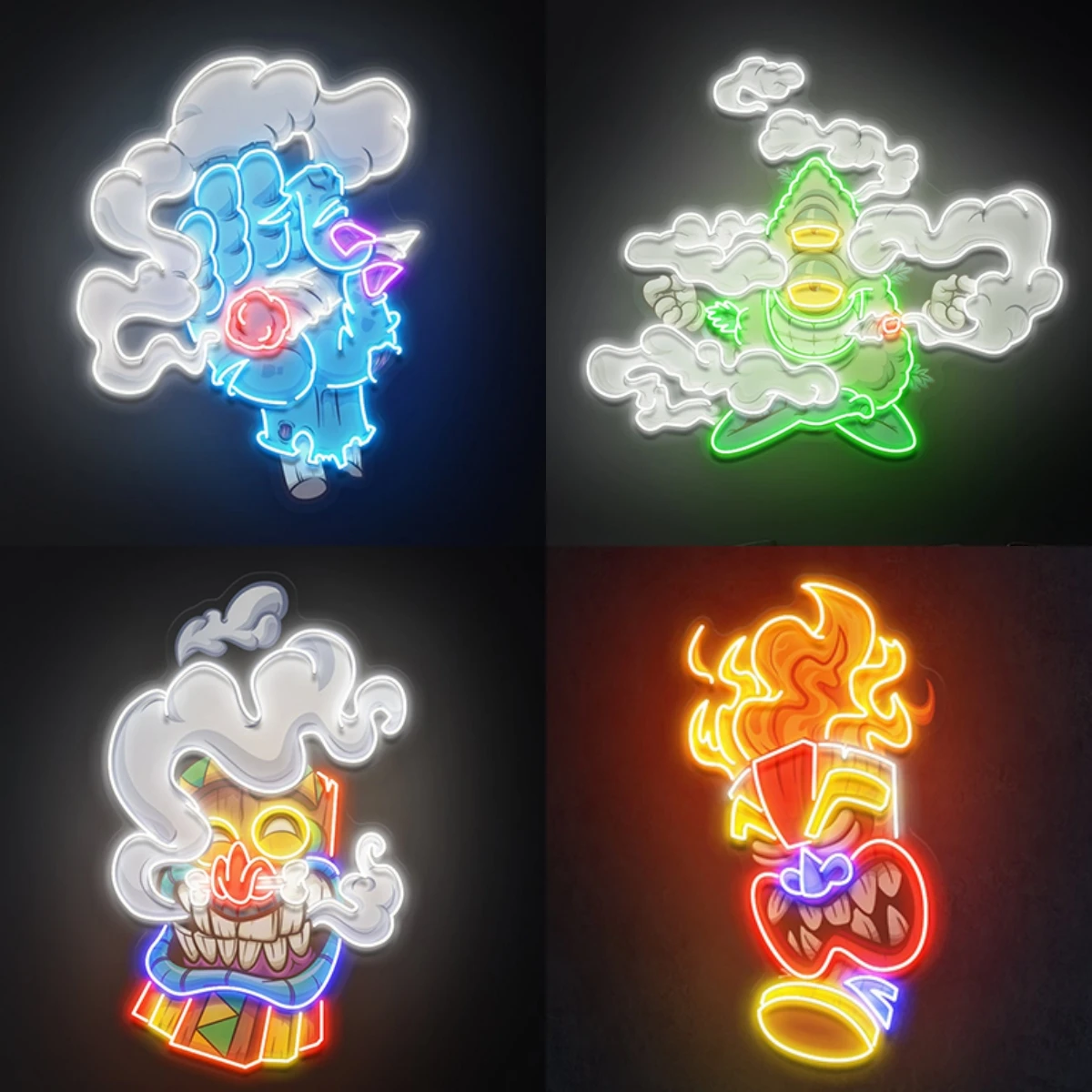 

Cartoon Smoking Neon Signs Handmade Custom Personalized Led Sign for Bar Pub Club Decor Neon Wall Artwork Decoration Night Light