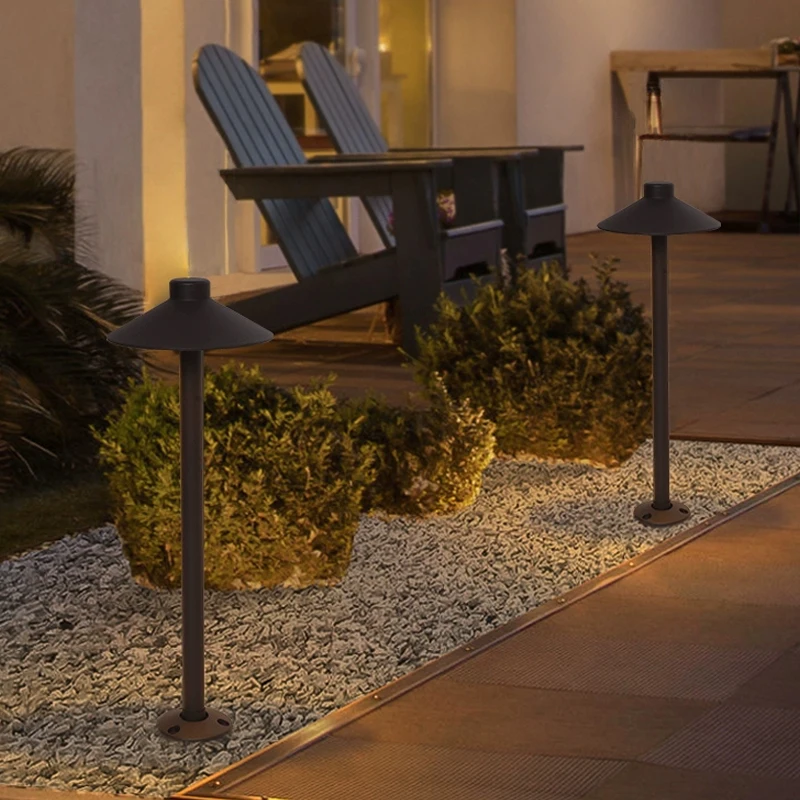 Modern Minimalist Outdoor Waterproof LED Garden Light Rugged Durability Die-cast Aluminum Body Energy-Efficient for Lighting