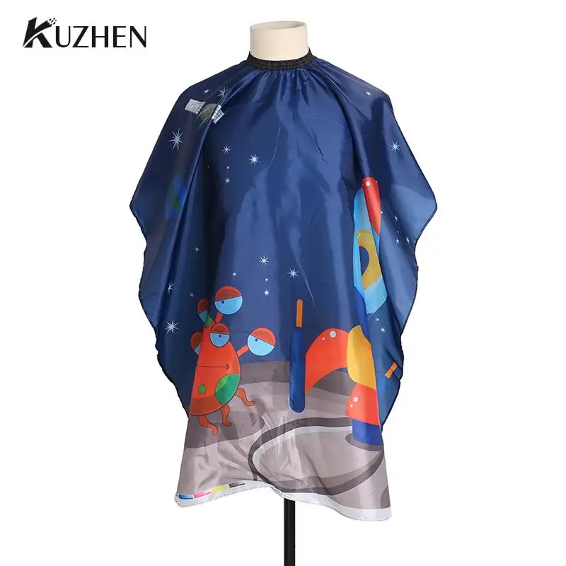 

Salon Kids Hairdressing Cape Hairdresser Cartoon Pattern Haircut Styling Gown Barber Shop Household Child Hair Cut Cape Apron