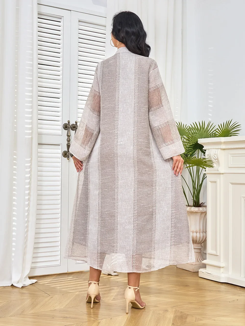 Eid Jurk Voor Vrouwen Abaya Party Lange Jurken Moslim Mesh Piepers Caftan Gewaad Jalabiya Ramadan Marokko Dubai 2026 Vestidos Largos