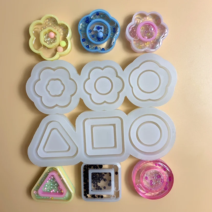DIY Epoxy Resin Mold Shaker Mold Double Layers Molds Jewelry Tools Jewelry Accessories