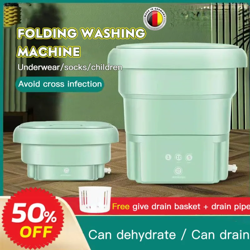 Folding Washing Machine Bucket for Clothes Socks Underwear Cleaning Washer Travel Washing Machine