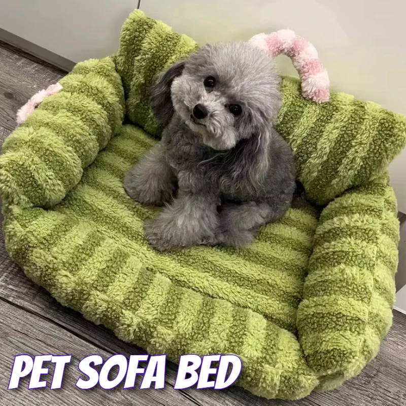 Puppy special sofa kennel winter warm pet Internet celebrity cat nest small dog dog sleeping mat cushion winter bed