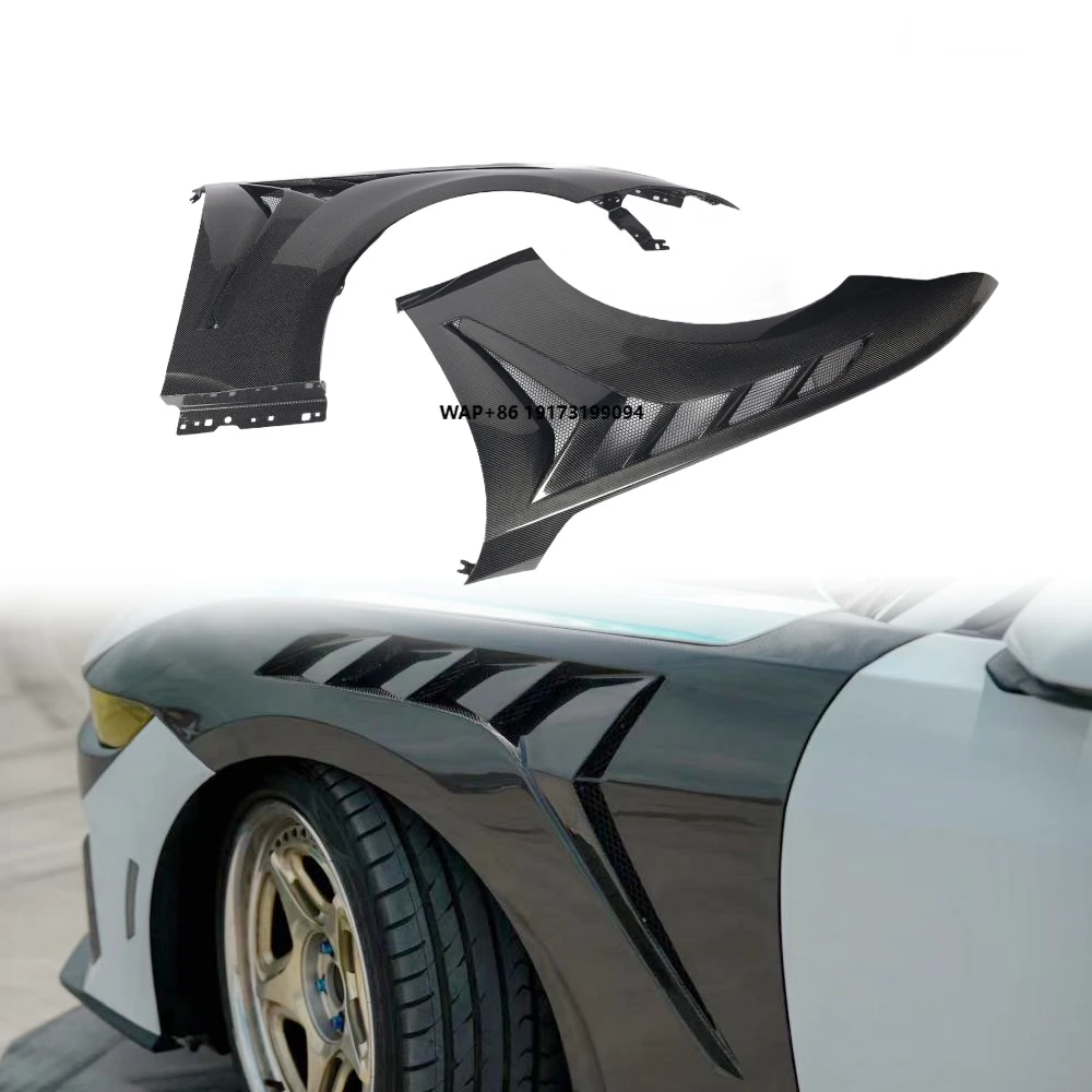 

High Quality Carbon Fiber Polished Finish Side Fendes Body Kits for Mustang S650 2024 Factory Direct