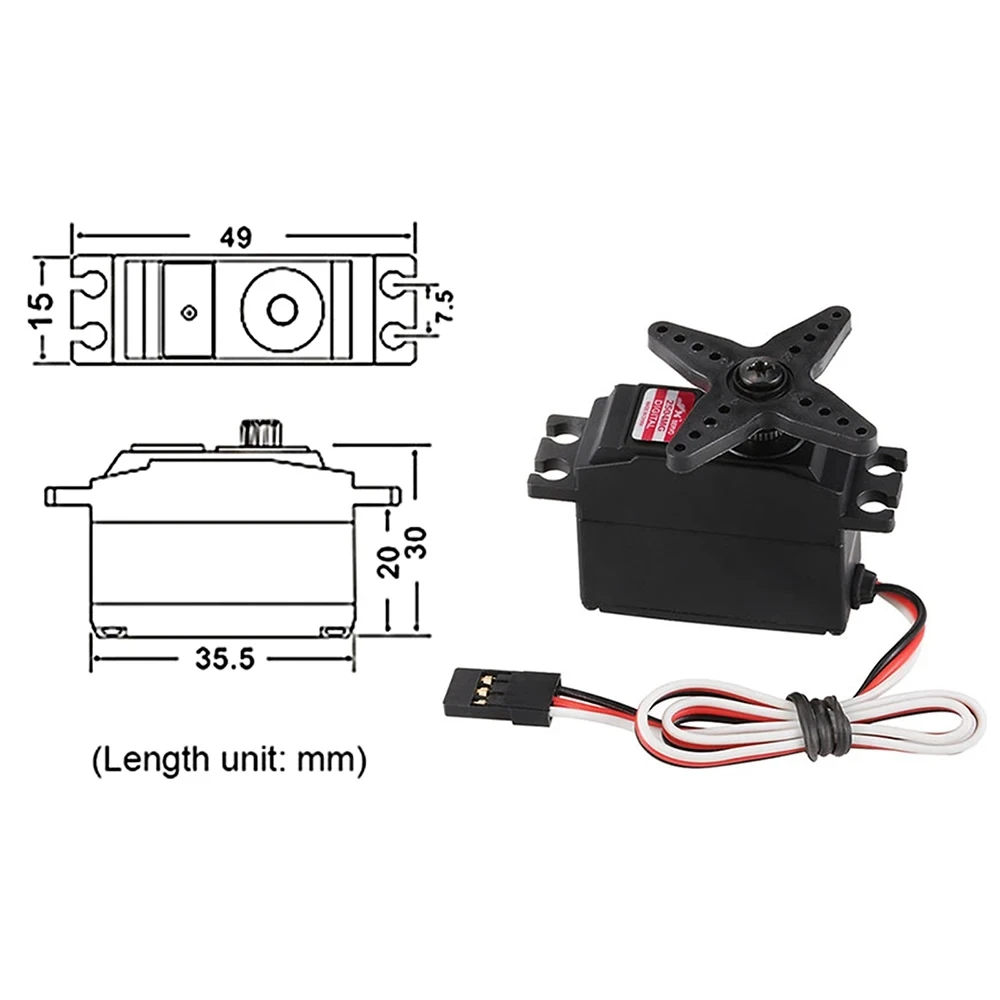 JX PDI-2504MG 25g 4.5Kg Metal Gear Digital Coreless Servo For RC 450 500 Helicopter Fixed-wing Airplane RC Car Robot RC Models