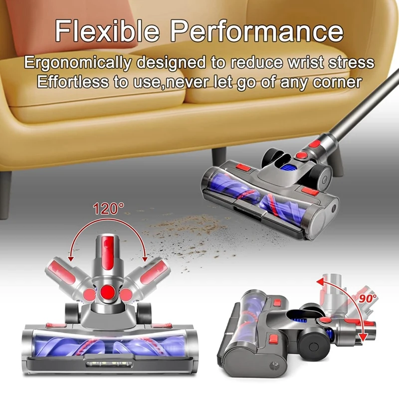 JDZD-para aspiradoras Dyson V7 V8 V10 V11 V15, cepillo de rodillo de cerdas antibobinado, cabezal limpiador, piezas de repuesto