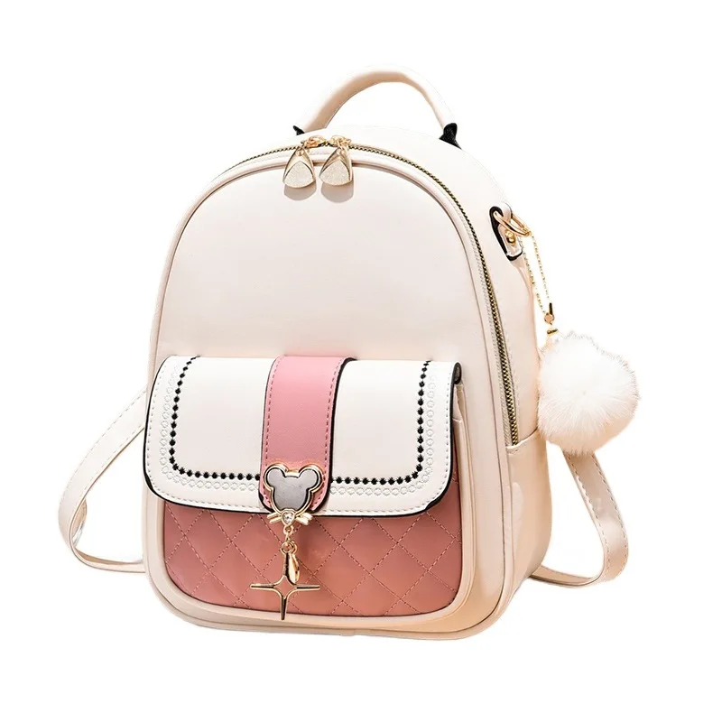 

Disney New High-quality Luxury Casual Fashion Portable Shoulder Bag Color-blocked Large-capacity Travel Bag Trendy Backpacks
