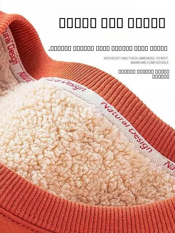 

Утепленная флисовая толстовка из овечьего вельвета с капюшоном, мужская зимняя, с круглым вырезом, на подкладке, свободного кроя, универсальная, для пар, с длинным рукавом