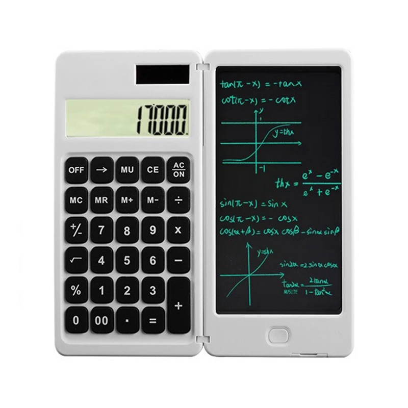 Solar Calculator Portable Calculator With Writing Board For School Calculator Students' Financial Office