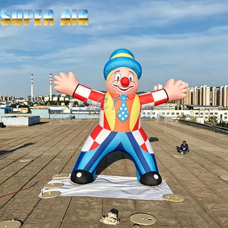 Giant Inflatable Clown Model for Circus Show, Carnival Party, Shopping Mall Opening, Commercial Festival Event Decoration