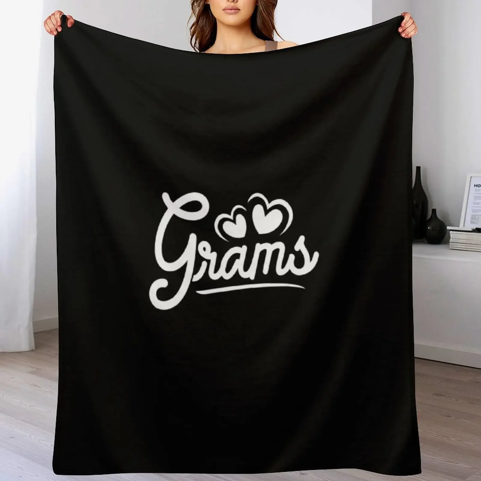 

Grams Gifts From Grandchildren Grams For Grandma Cute Grams Throw Blanket Stuffeds Hairy manga Blankets