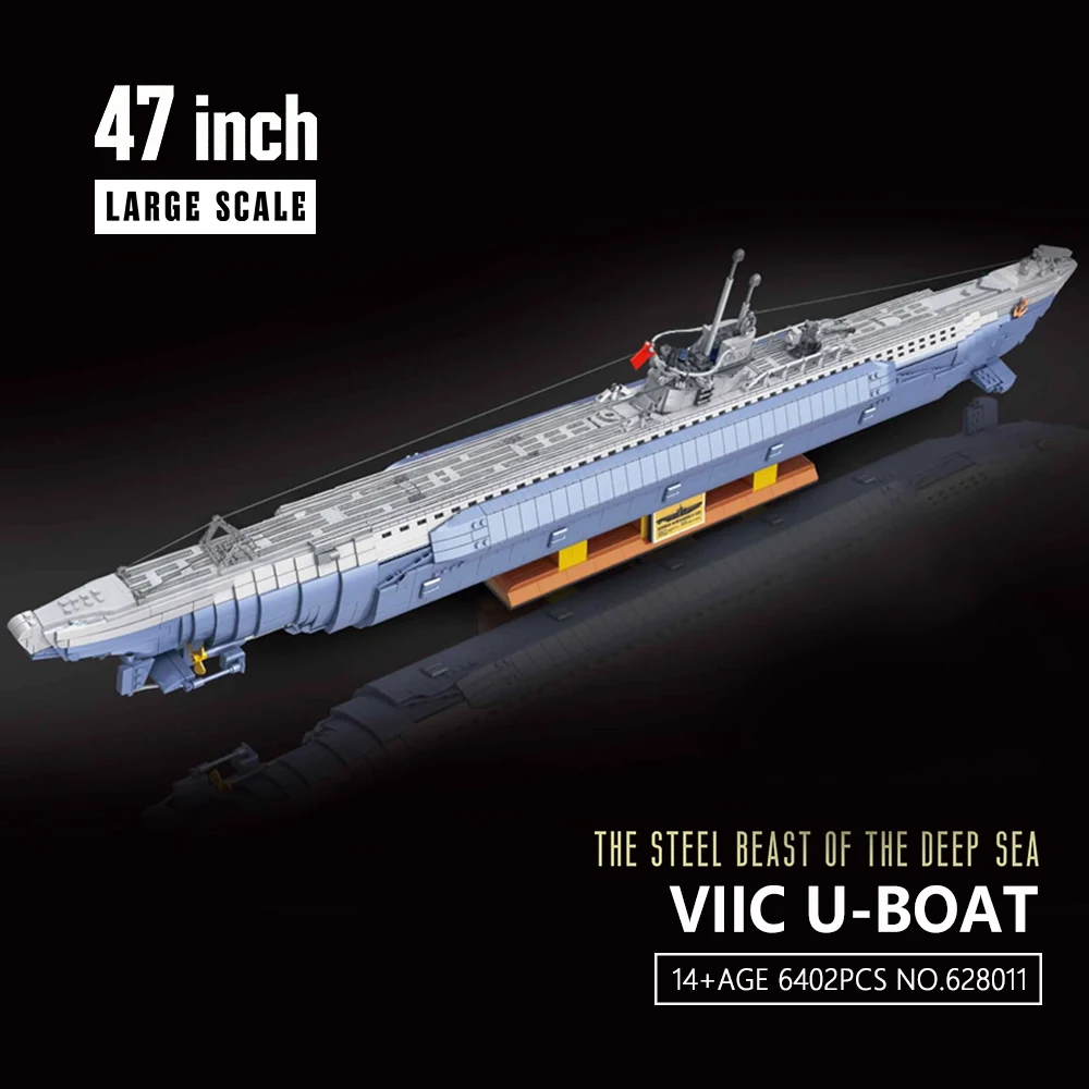 

[LOCAL WAREHOUSE] U552 Submarine Model Building Blocks Set, Ship Building Blocks Sets,6172PCS