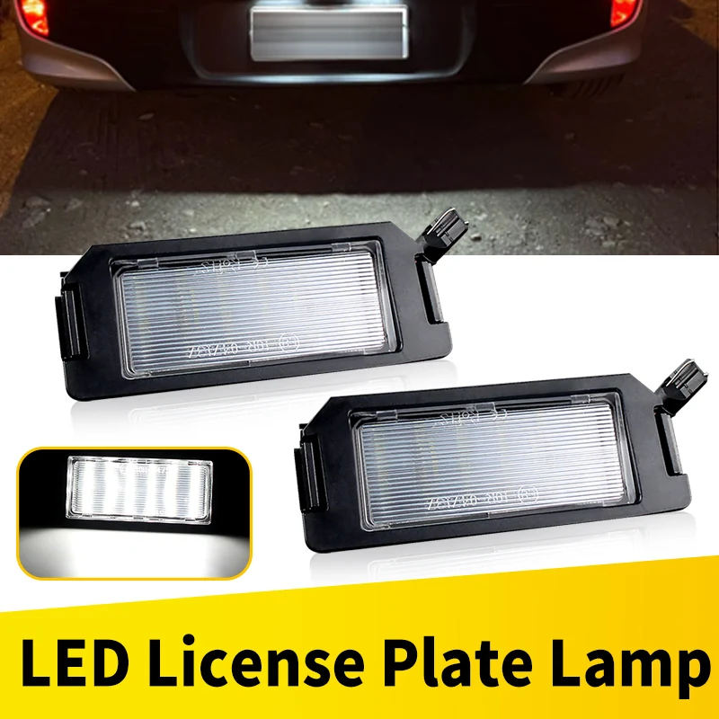 

2Pcs For Hyundai I10 I20 Ioniq Veloster Genesis Coupe Tiburon Kia Rio Soul Picanto NO Error LED Number License Plate Light Lamps