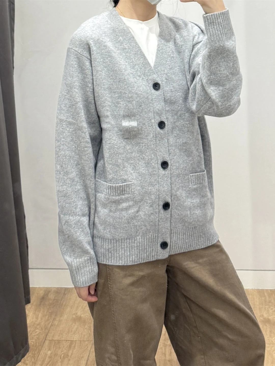 

Мягкий и удобный вязаный кардиган с V-образным вырезом для мужчин и женщин, осенне-зимний стиль, AL478547, повседневный свободный крой