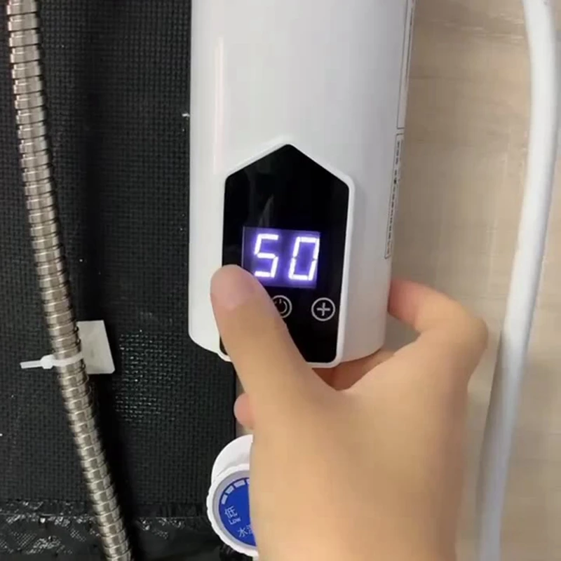 1 Set Tankless Water Heater Faucet That Is Hot And Fast Hot-Connected Small Kitchen Treasure Tap Water Heater 5500W EU Plug