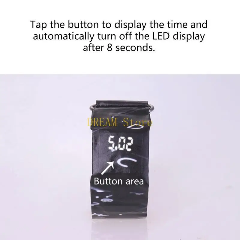 Paper Wristband Led Clock Digital Watch Waterproof Durable Wear Resistant Watch best sale