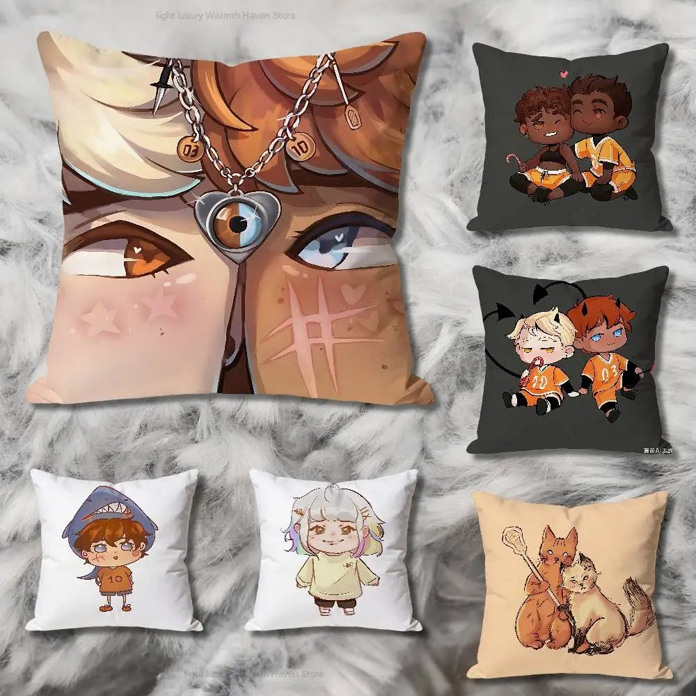 

The F-Foxhole C-Court books Anime Celebrity Merchandise All-Match Printed Pillow Case Sofa Car Office Room Decoration Protector