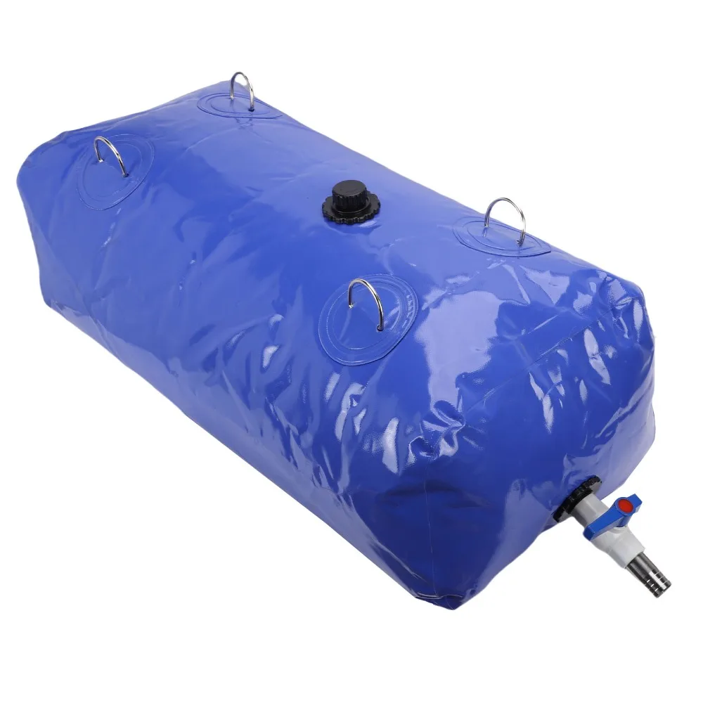 

Durable 110 L/29.04 gal Water Storage Bladder PVC Foldable Water Bladder Portable Large Capacity Water Tank Garden Watering