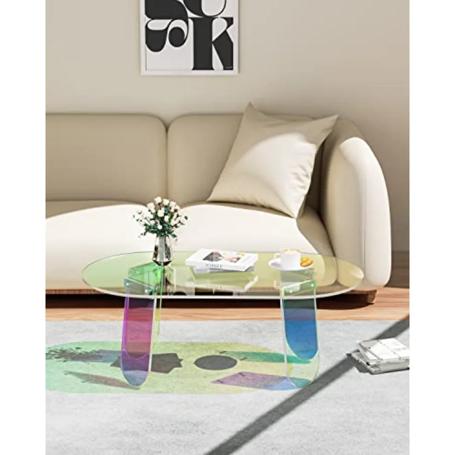 Stoliki kawowe akrylowe Moderccent, szafka nocna, stolik irysujący, stolik kawowy, stolik pomocniczy, okrągły stolik końcowy, nowoczesne eleganckie biurko, meble do salonu