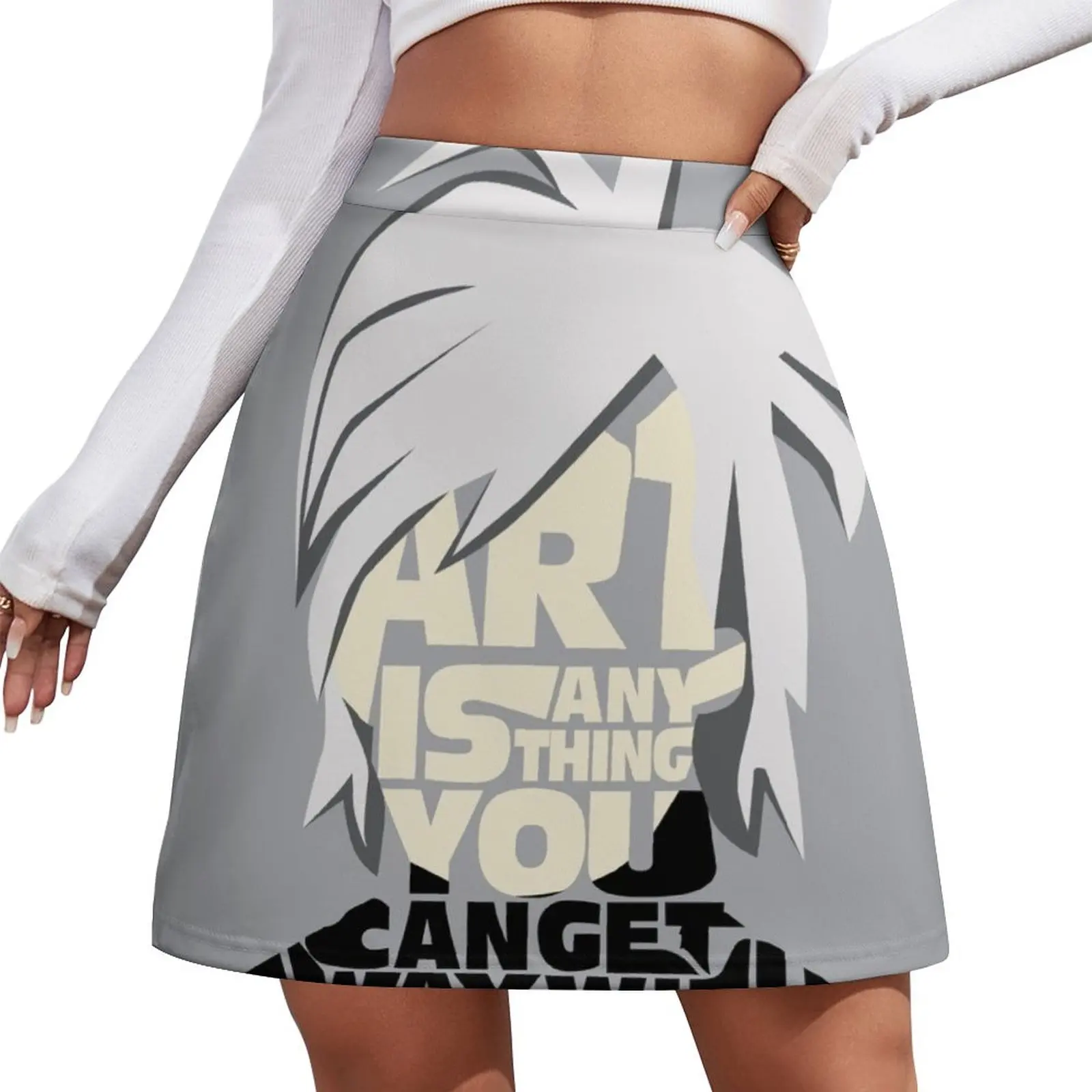 

Andy Warhol - Art is anything you can get away with - quote Mini Skirt Miniskirt woman Mini Skirt