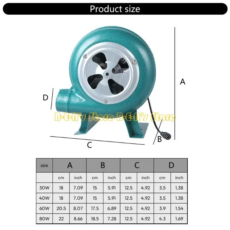 Y1AD BBQ AIR Blower 12V محمولة خفيفة الوزن مروحة الشواء في الهواء الطلق في الهواء الطلق التخييم التخييم الإكسسوارات الأداة #6