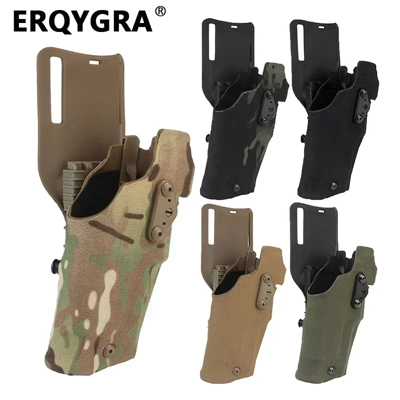 ERQYGRA Tactical Hunting 6354 DO Holsters-832 Use for G17X300 Lamp System Accessories Glock Sports Quick Release Waist Leggings