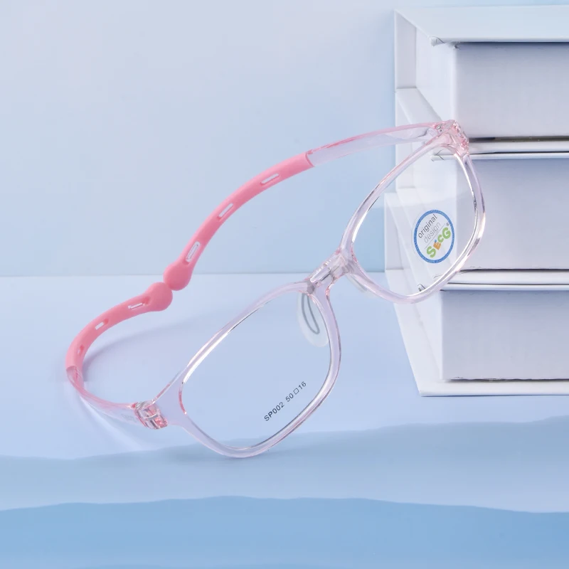 SECG Ultralight Flexible Soft Children Glasses Optical Spectacle Sports Glasses Silicone For Boys And Girls Students Myopia