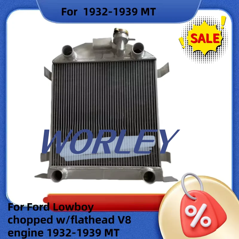 Para ford lowboy picado com motor v8 de cabeça chata 1932-1939 mt 62mm radiador de alumínio 1932 1933 1934 1935 1936 1937 1938 1939