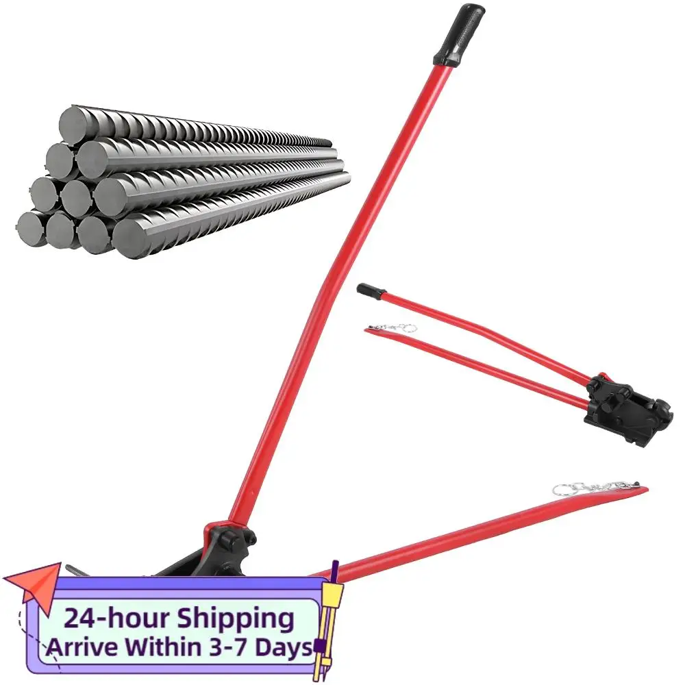 

Ручной инструмент для гибки труб и арматуры 2-в-1 (до 5/8 дюйма) с нескользящей рукояткой для легкого резания и гибки арматуры