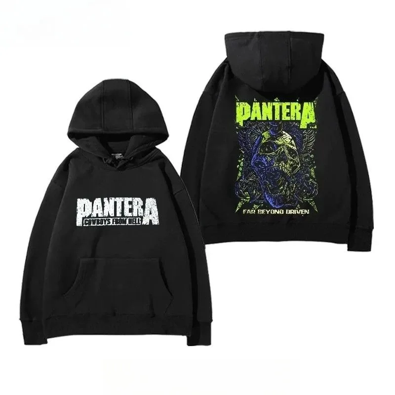 

25. Новая зимняя толстовка с капюшоном PANTERA, пуловеры COWBOYS FROM HELL, толстовки с принтом для мужчин и женщин, винтажные модные большие купальники в стиле хип-хоп
