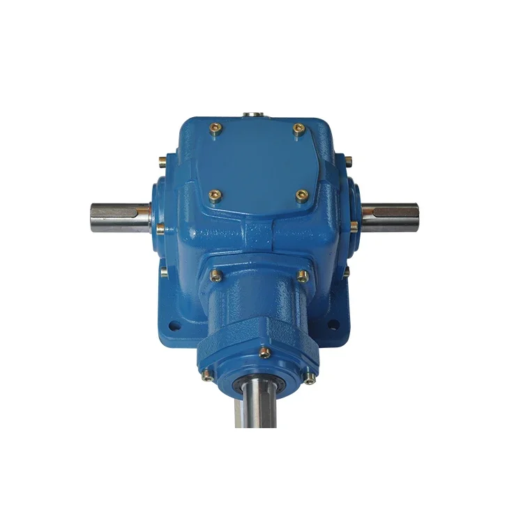 one input two output bevel gearbox gear reducer