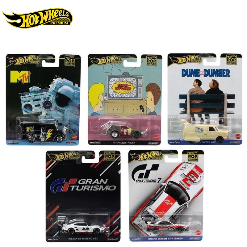 Hot Wheels-Voiture Pop Culture officielle pour garçons, jouet moulé sous pression, MTV, livraison de bijoux, emballage Pace, Mutt Cutts, Gran Van,