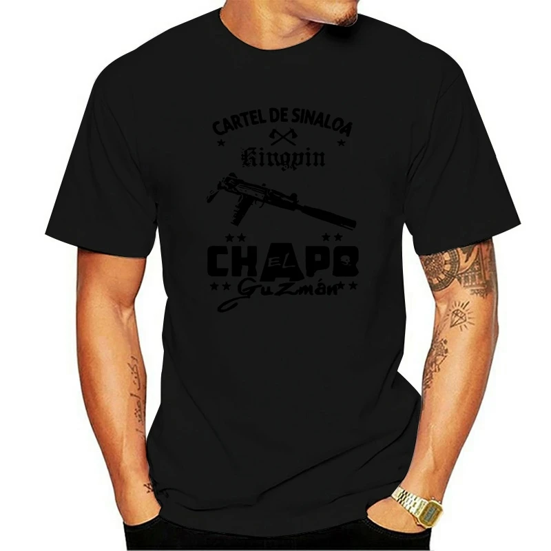 

Футболка El Chapo Guzman Мексиканская футболка с принтом Sinaloa Cartel Kingpin Sicario Hitman Kingpin