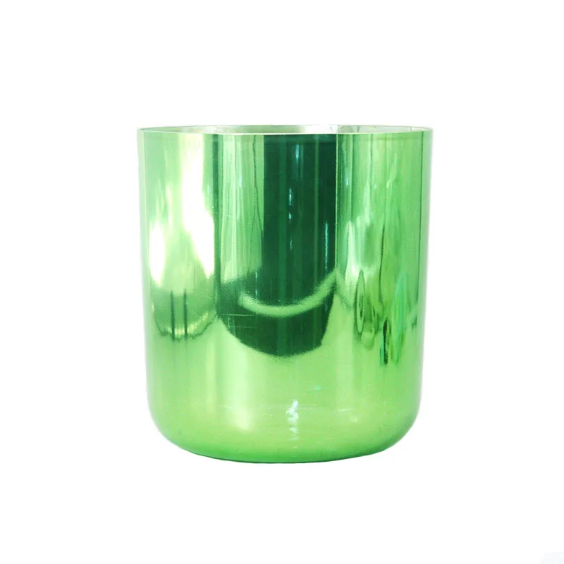 Green Colour Series Quartz Crystal Singing Bowl Percussion Instrument Yoga Healing Healing Crystal Bowl Healing Singing Bowl