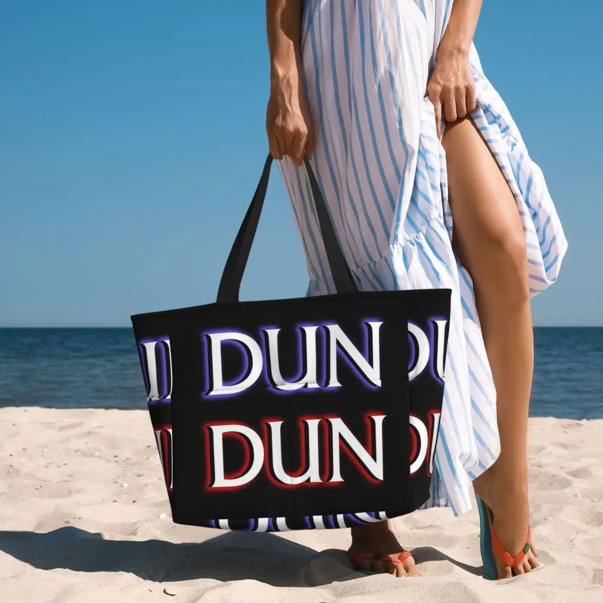 

Dun Dun Meme (Law, Order, Parody) Beach Tote Bag Sport Gym Yoga Duffle Large Tote Bag Women Travel Bag Fitness bag