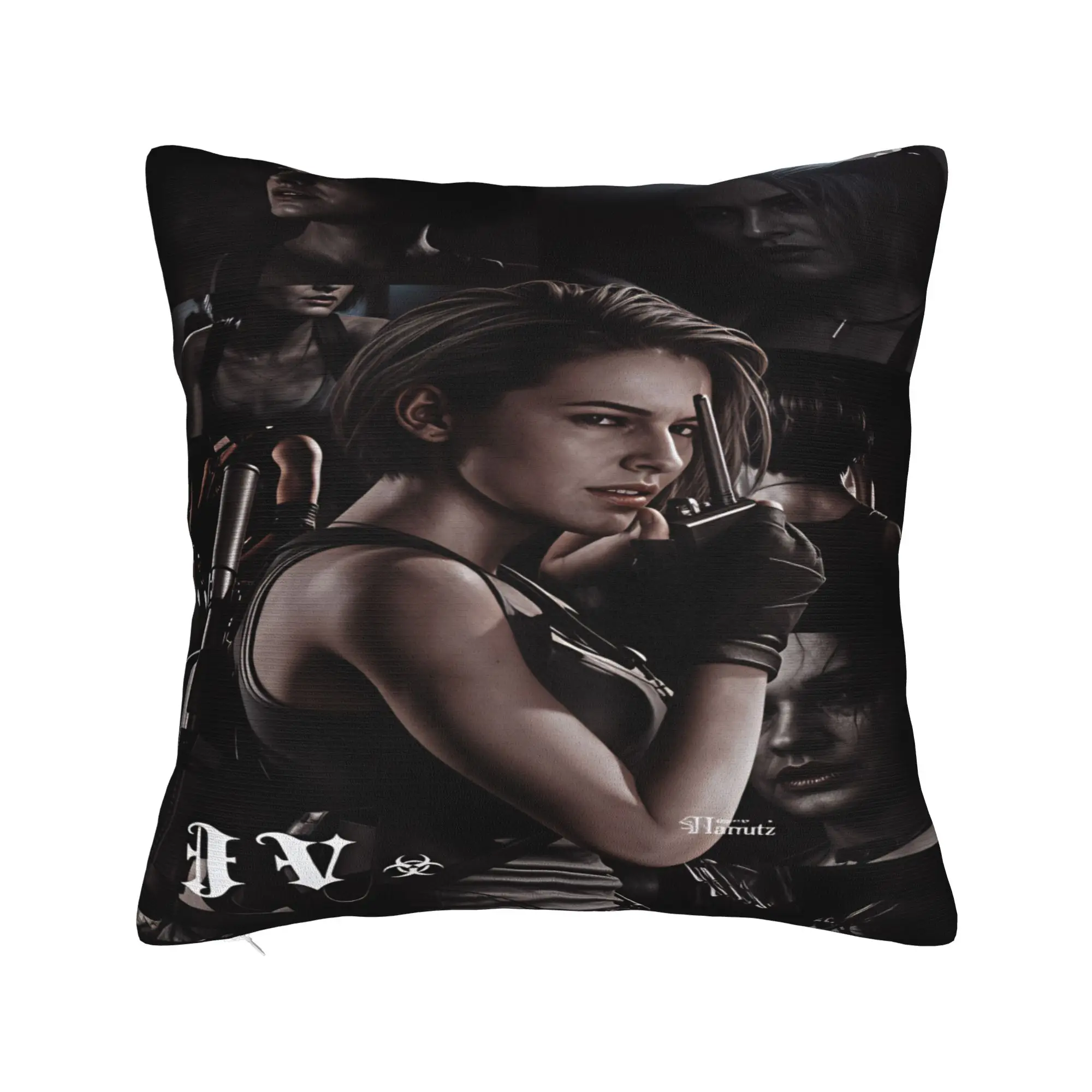 Jill Valentine Resident Evil  Pillow Cover  Retro Trendy Pillow Case For Sofa Home Decoration Print Cushion Cover Gift