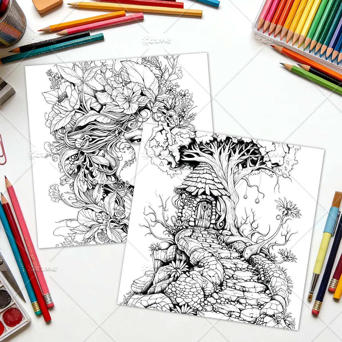 FAIRYLAND Malbuch für Erwachsene mit niedlichen, gemütlichen täglichen Aktivitäten zur Entspannung (Cozy Spaces Coloring) – Detail 7
