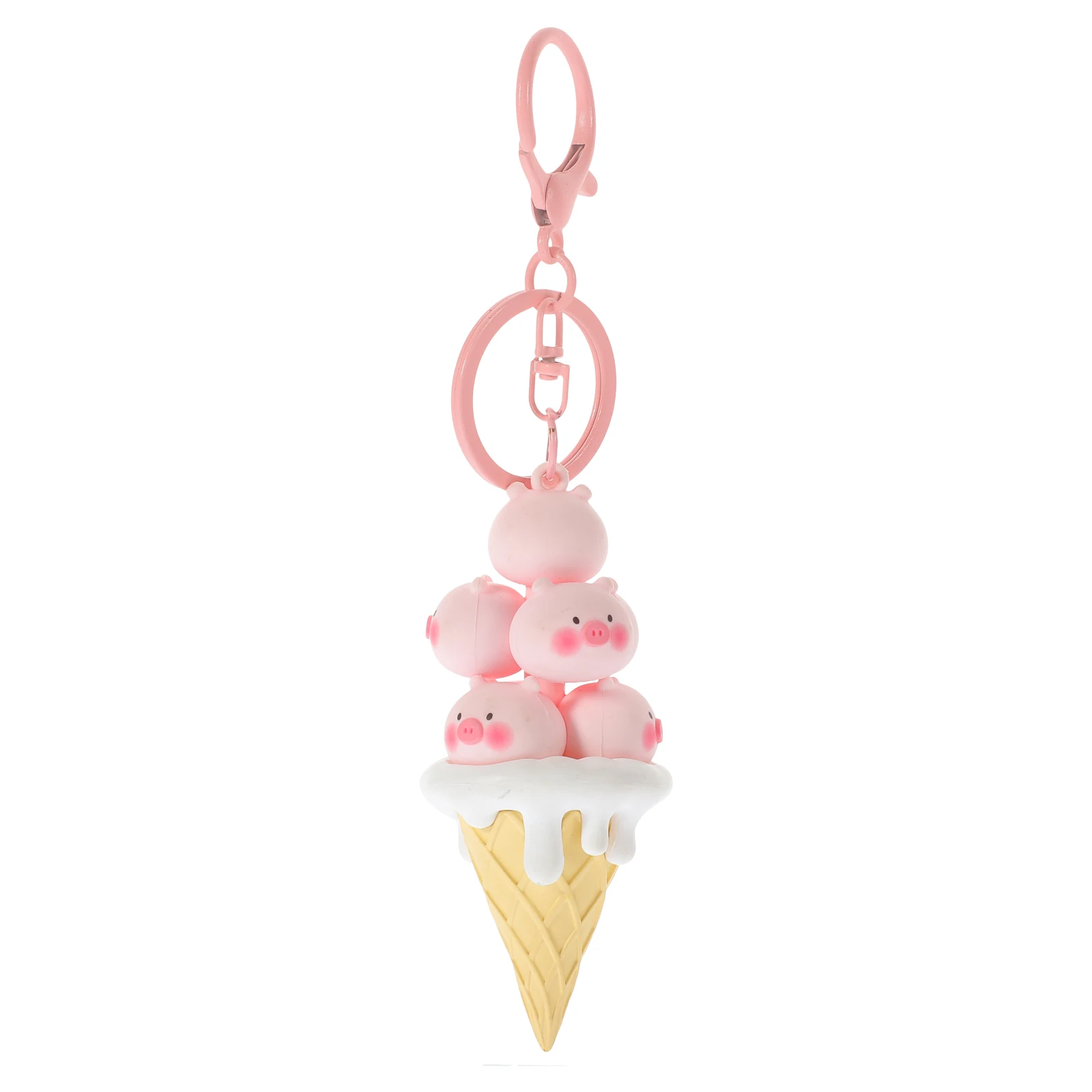 

Animal Shaped Pvc Pendant Diy Charm Bag Car Decoration Creative Small Gift For Boyfriend Birthday Couples Ice Cream