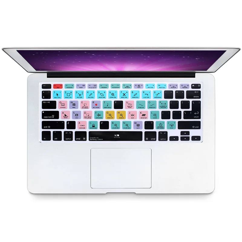HRH Steinberg Cubase Hotkey Shortcuts Function Silicone Keyboard Cover Protector Keypad Skin For Macbook Air Pro Retina 13\