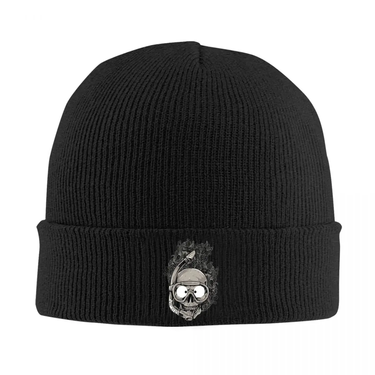 Scuba Skull Dive Diver Knitted Caps for Women Men Beanies Autumn Winter Hats Diving Warm Caps