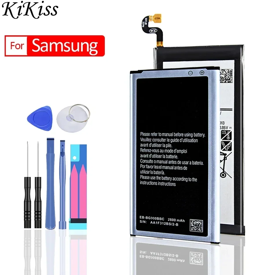 For Samsung S5 S6 S7 Edge S8 S9 S10 S10E S20 Plus Battery For Galaxy S3 S4 mini SM G900 G900I G900F G900H G930F G950 EB-BG900BBE