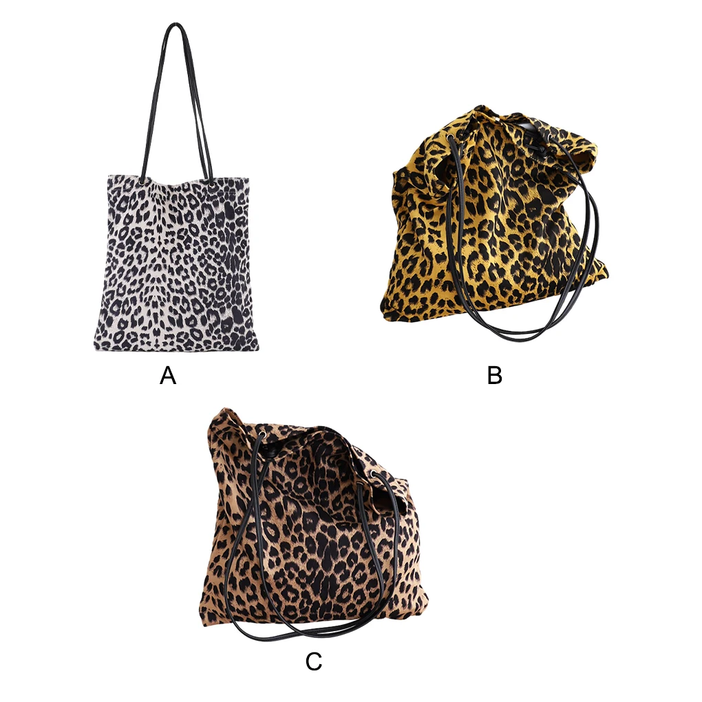 Chic And Stylish Leopard Print Shoulder Bag Be Bold Shoulder BagShoulder Bags Canvas Handbag white