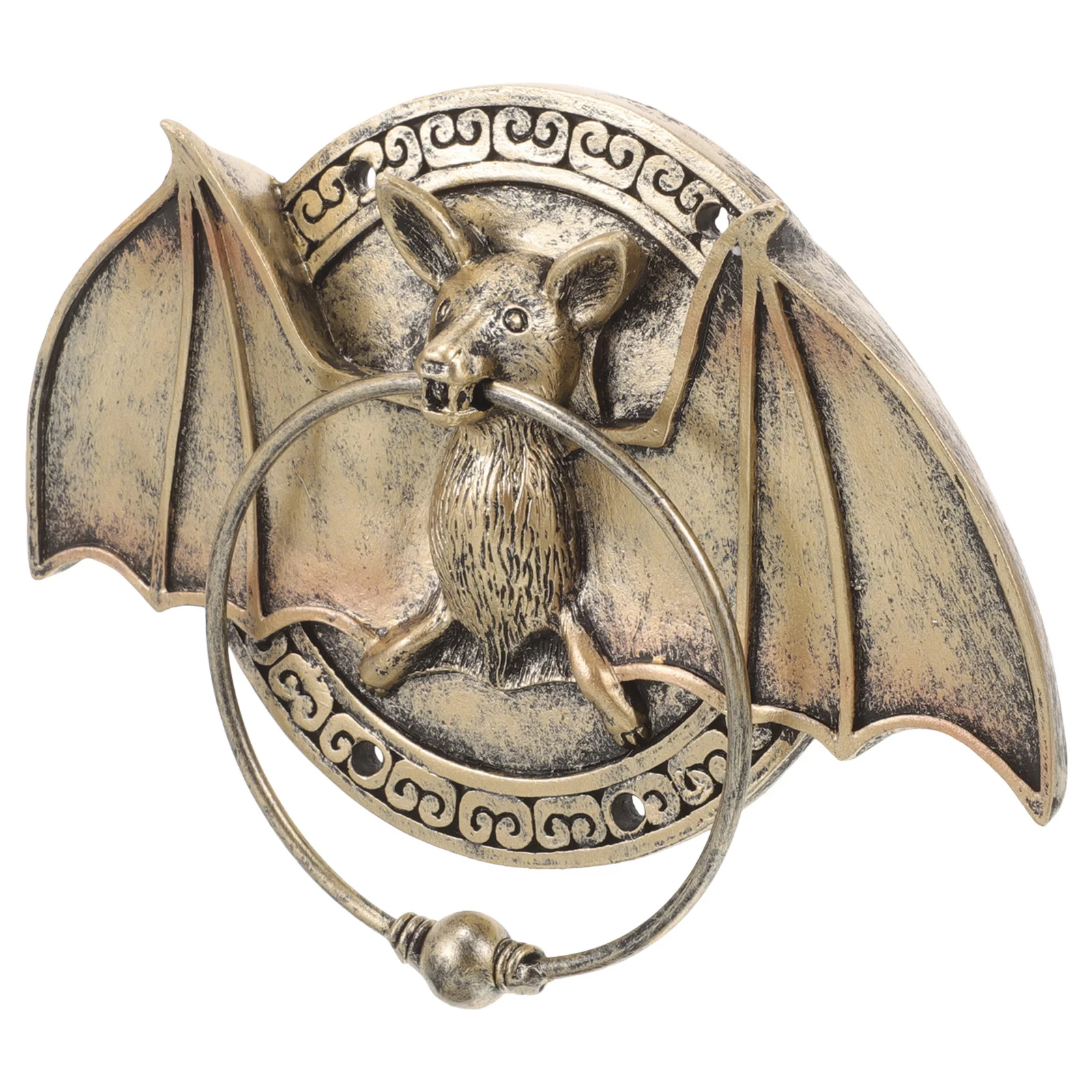 

Bat Shape Resin Knocker For Front Door Security Classical Knockers Home Exterior Door Hardware Accessory