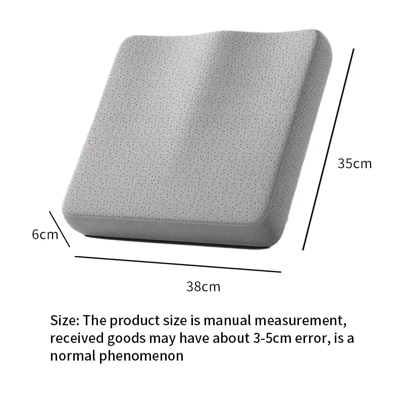 인체공학적 메모리 코튼 사무실 쿠션, 치질 쿠션 의자 쿠션, 앉는 인공물 엉덩이 패드
