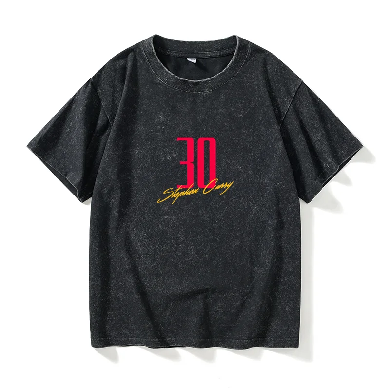 Camiseta de Basquete Masculina Loose Fit com Estampa do Stephen Curry do Golden State Warriors - Roupas Originais