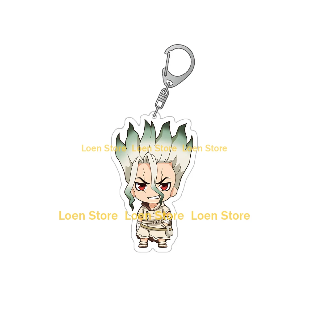 Dr.STONE character Senku Ishigami Kohaku Chrome Ukyo Saionji Ryusui Nanami Luna Wright new Acrylic keychain cute Bag pendant