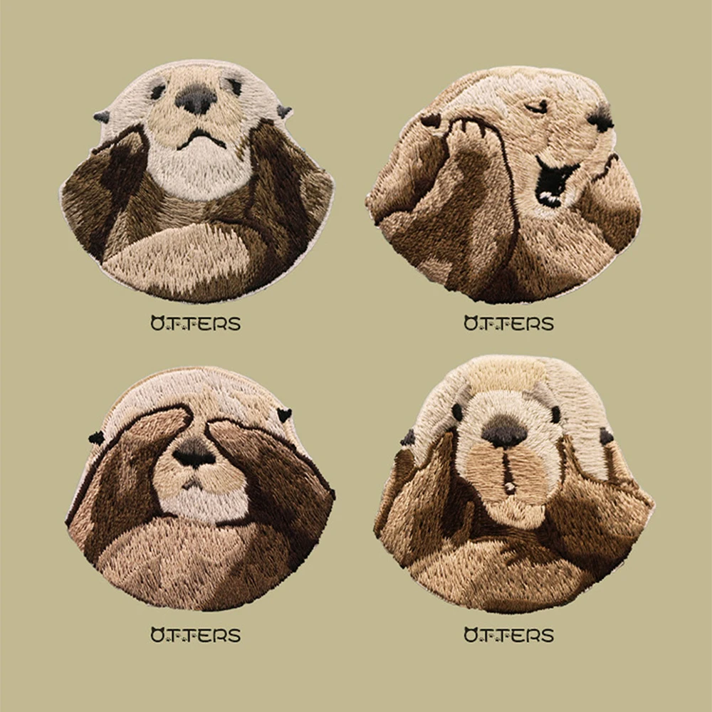 

1 шт., наклейки на одежду «выдра»